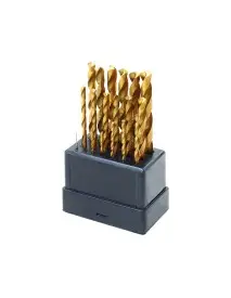 Burghie metal, set 19 piese, 1-10 mm, 1119A, HSS, 118°