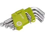 Chei inbus L scurte 1,5-10mm, EXTOL CRAFT, 66000, set 9 bucati, cu bila