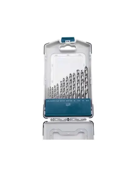 Burghie pentru metal, set 13 piese, 1,5-6,5 mm, EXTOL INDUSTRIAL, 8701113, HSS-G, lustruit