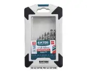 Burghie pentru metal, set 13 piese, 1,5-6,5 mm, EXTOL INDUSTRIAL, 8701113, HSS-G, lustruit