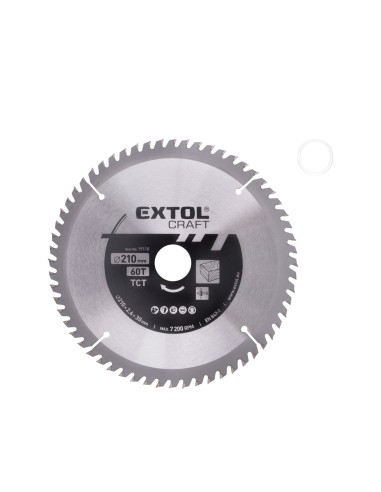 Circular saw blade, EXTOL CRAFT, 19110, carbide teeth, 60T Circular saw blade, EXTOL CRAFT, 19110, carbide teeth, 60T