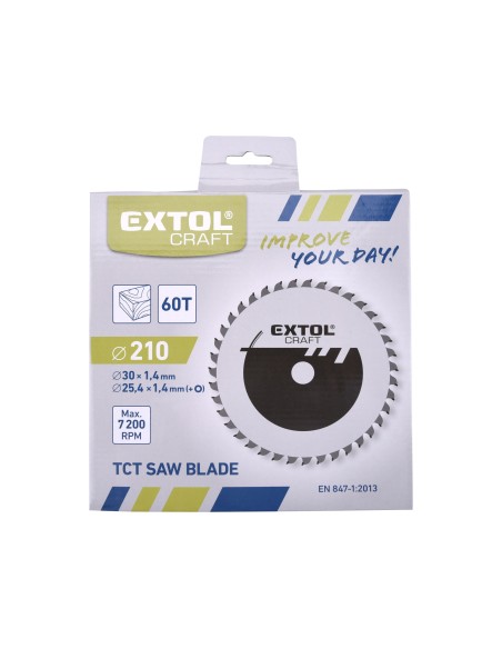 Circular saw blade, EXTOL CRAFT, 19110, carbide teeth, 60T Circular saw blade, EXTOL CRAFT, 19110, carbide teeth, 60T