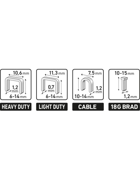 Pistol capsator 4 in 1, EXTOL PREMIUM, 8851112, Reglare forta, 6-14mm