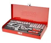 Socket Set, 45pcs, 1/4", CrV, 8818360, PH1-2-3, T10-40