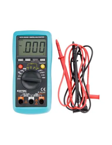 Multimetru digital, EXTOL PREMIUM, 8831250, tensiune AC/DC, CAT II 600V