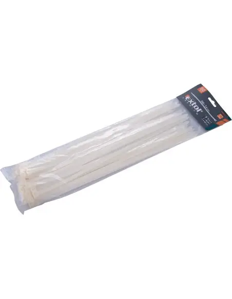 Coliere albe, EXTOL PREMIUM, 8856120, 380x7.6mm, 50buc.