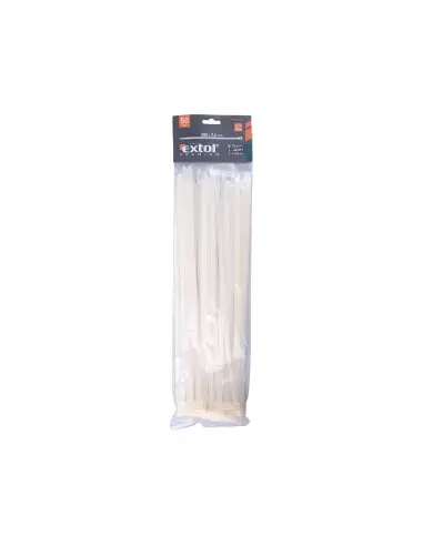 Coliere albe, EXTOL PREMIUM, 8856120, 380x7.6mm, 50buc.