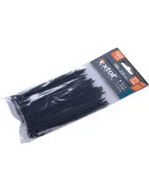Coliere negre 100x2,5mm, 100buc, EXTOL, 8856152, rezistenta 8kg