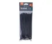 Coliere negre, 150x2.5mm, 100buc, EXTOL PREMIUM, 8856154, rezistenta 8 kg, nailon PA66