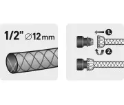 Cupla rapida furtun, 8876002, Alama, Vana oprire