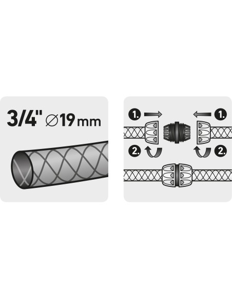 Cupla furtun, 8876012, Alamă, 3/4"