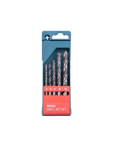 Burghie lemn set 5 buc, 4-10 mm, 8801220, CrV, 4-10 mm Burghie lemn set 5 buc, 4-10 mm, 8801220, CrV, 4-10 mm