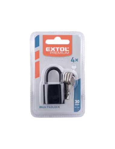 Lacat metalic, EXTOL PREMIUM, 8857413, 30mm, 4chei Lacat metalic, EXTOL PREMIUM, 8857413, 30mm, 4chei