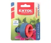 Conector robinet, EXTOL PREMIUM, 8876422, 3/4"-1"