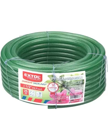 Furtun gradina transparent, EXTOL PREMIUM, 900423, 1/2", 25m