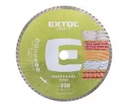Disc taiere diamantat Turbo, EXTOL CRAFT, 108855, 230mm, 6600 rot/min