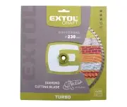 Disc taiere diamantat Turbo, EXTOL CRAFT, 108855, 230mm, 6600 rot/min