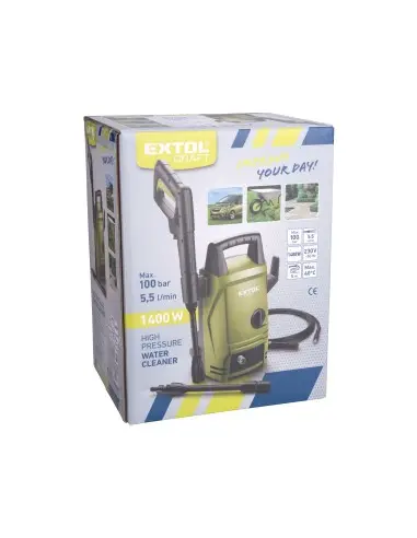 Aparat de spalat cu presiune, EXTOL CRAFT, 413103, 1400W, 100bar