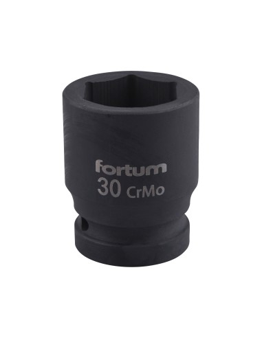Impact socket 3/4", 30 mm, FORTUM, 4703030, 54mm lungime Impact socket 3/4", 30 mm, FORTUM, 4703030, 54mm lungime