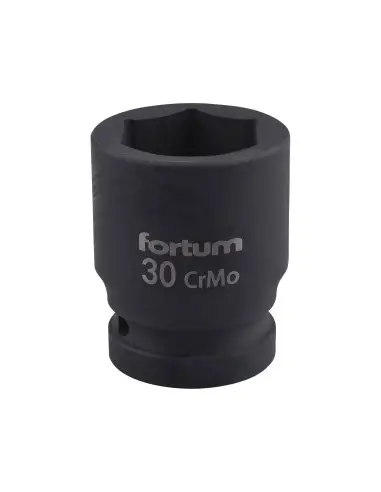 Impact socket 3/4", 30 mm, FORTUM, 4703030, 54mm lungime