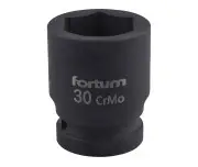 Impact socket 3/4", 30 mm, FORTUM, 4703030, 54mm lungime