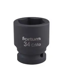 Impact socket 3/4", FORTUM, 4703034, 34 mm, L 57 mm
