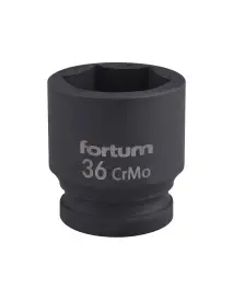 Impact socket 3/4", FORTUM, 4703036, 36mm, L 57mm