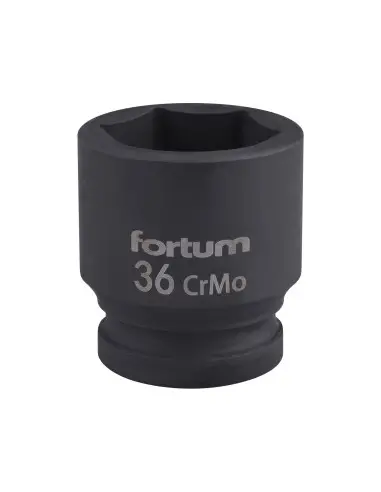 Impact socket 3/4", FORTUM, 4703036, 36mm, L 57mm