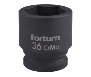 Impact socket 3/4", FORTUM, 4703036, 36mm, L 57mm