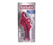 Taietor tevi PVC, FORTUM, 4775010, corp aluminiu, lama SK5