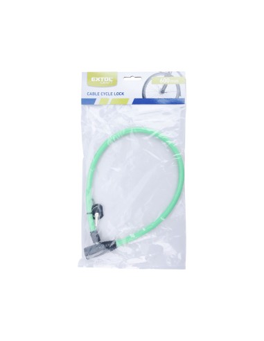 Lacat bicicleta cablu, EXTOL CRAFT, 9395, 600 mm, 2 chei Lacat bicicleta cablu, EXTOL CRAFT, 9395, 600 mm, 2 chei