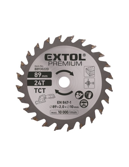 Disc ferastrau circular, 8893022D, ⌀89×2,0×10mm, 24T