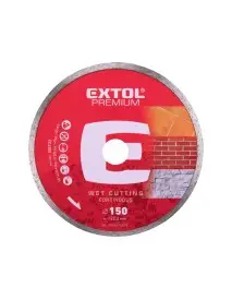 Disc taiere diamantat - taiere umeda, EXTOL PREMIUM, 108733, 150x22,2x2,5mm, max. 10000 rot./min.