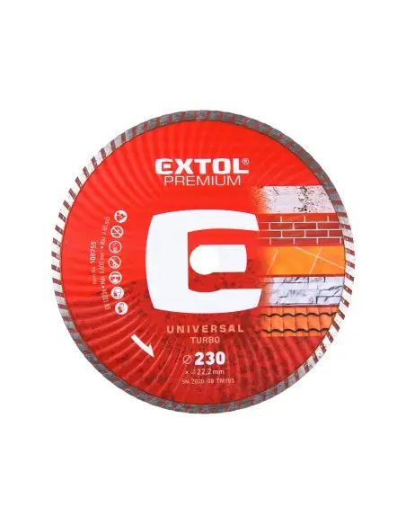 Disc taiere diamantat, 230x22,2x2,8mm, 108755, Max. 6600 rot/min