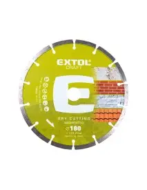 Disc taiere diamantat segmentat, EXTOL CRAFT, 108814, 180x22,2x2,5mm, 8600 rot/min