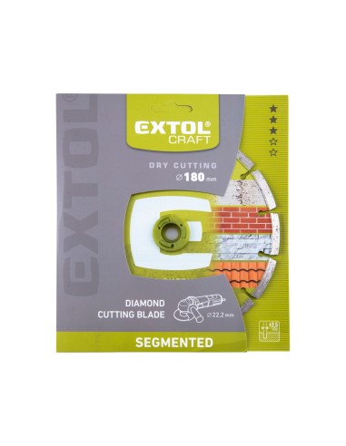 Disc taiere diamantat segmentat, EXTOL CRAFT, 108814, 180x22,2x2,5mm, 8600 rot/min Disc taiere diamantat segmentat, EXTOL CRAFT, 108814, 180x22,2x2,5mm, 8600 rot/min
