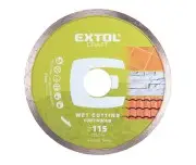 Disc taiere diamantat - taiere umeda, EXTOL CRAFT, 108831, 115x22,2x2mm, Max. 13200 rot/min