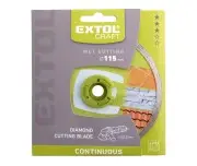 Disc taiere diamantat - taiere umeda, EXTOL CRAFT, 108831, 115x22,2x2mm, Max. 13200 rot/min