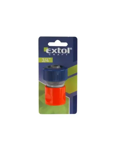 Quick hose coupler, EXTOL CRAFT, 70104, STOP valve 3/4"
