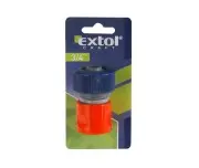 Quick hose coupler, EXTOL CRAFT, 70104, STOP valve 3/4"