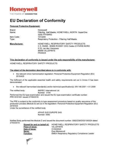 Masca de protectie Honeywell FFP2 fara supapa 3205 RAW-POL - Semimasti Masca de protectie Honeywell FFP2 fara supapa 3205 RAW-POL - Semimasti