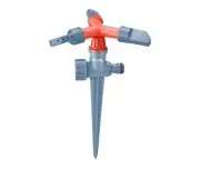 Sprinkler pe teava, EXTOL PREMIUM, 8876463, Trei brat, Baza plastic