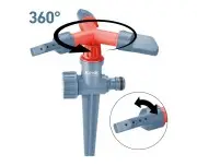 Sprinkler pe teava, EXTOL PREMIUM, 8876463, Trei brat, Baza plastic