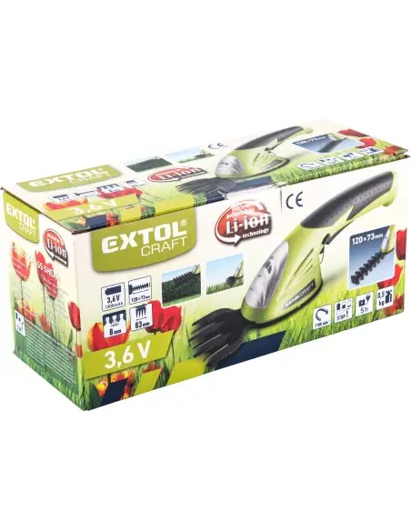 Foarfeca electrica gard viu, EXTOL CRAFT, 415120, 120mm, 1300mAh Foarfeca electrica gard viu, EXTOL CRAFT, 415120, 120mm, 1300mAh