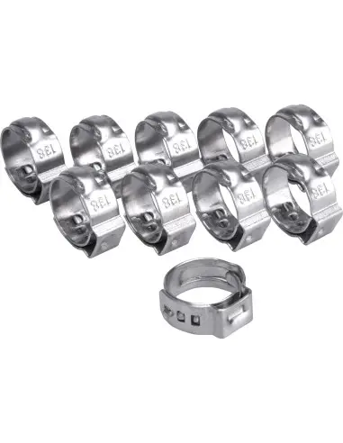 Colier furtun, INOX, 13,8 mm, 10 buc, 8865171