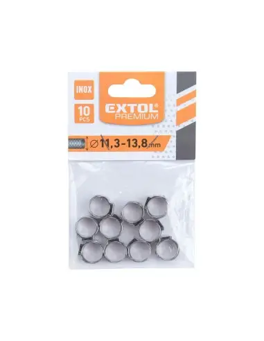 Colier furtun, INOX, 13,8 mm, 10 buc, 8865171