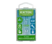 Baterii reincarcabile AA, 2400mAh, EXTOL ENERGY, 42063
