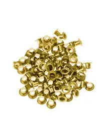 Ocheti - capse, set 100 buc, 10261, Culoare aurie, 4/8mm