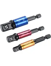 Set adaptor priza 3 buc, Fortum, 4742203, S2, 1/4"-1/2"