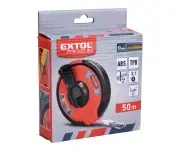 Banda otel, 50m, Extol Premium, 8821095, Precizie clasa II, carcasa ABS/cauciuc